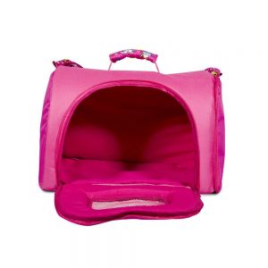 Bolsa de Transporte Tecido Luxo Rosa - p/ Cães e Gatos