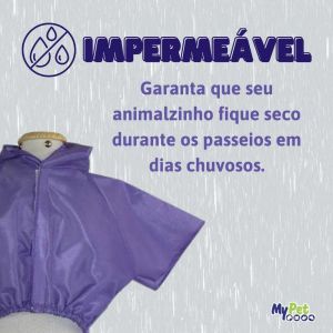 Capa de Chuva para Cachorro 