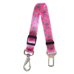Cinto de Segurança para Pet Candy 25mm - Proteção e Conforto para Cachorros em Viagens