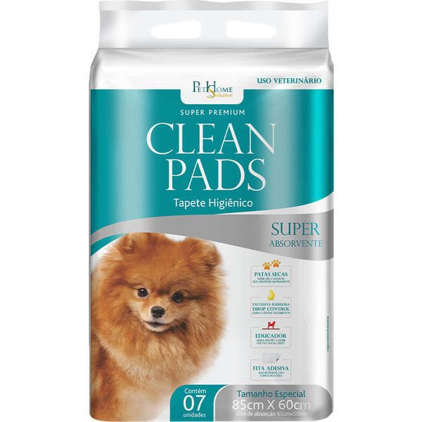 Tapete Higiênico Clean Pads c/ 7 un. para Cães