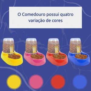 Comedouro 2 em 1, Comedouro e Bebedouro, Comedouro Automático, 1 unidade, Cães e Gatos