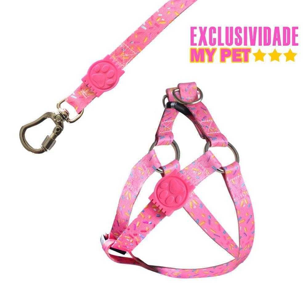 Peitoral e Guia Premium Fiesta p/ Cães