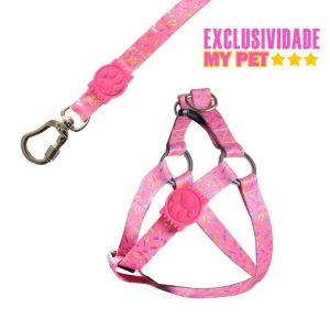 Peitoral e Guia Premium Fiesta p/ Cães