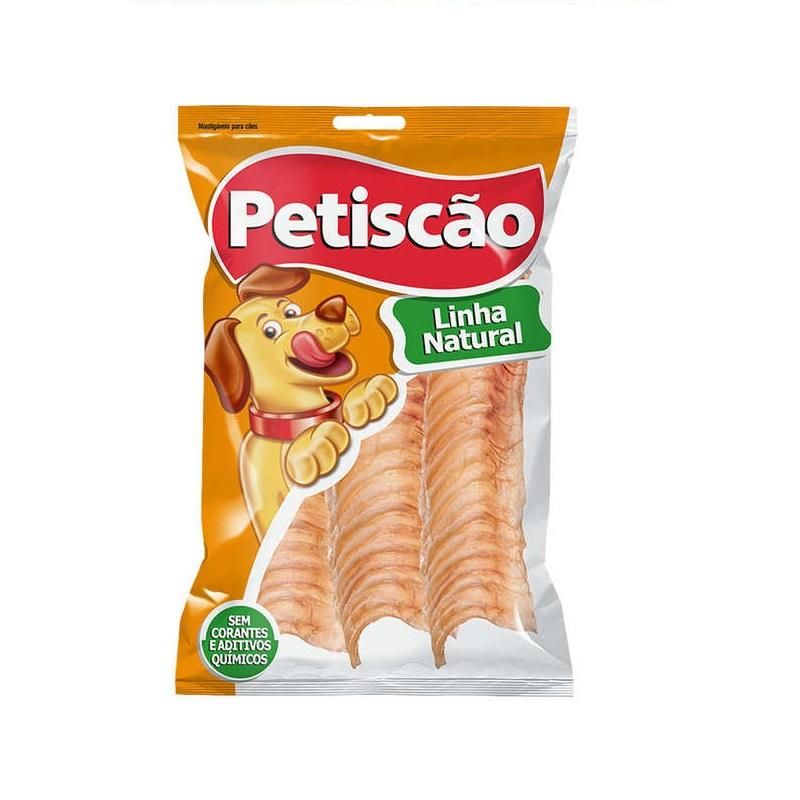 Petisco Dried Traqueia Bites Bovina para Cães Petiscão 50g