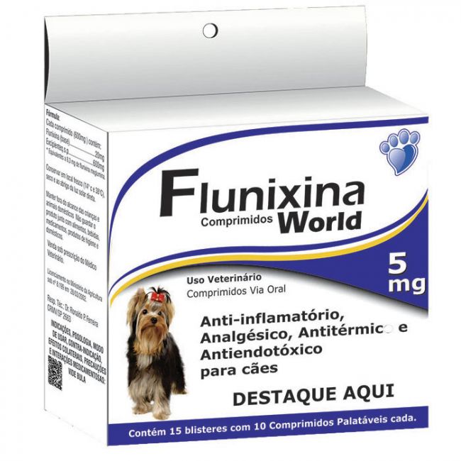 Flunixina 5mg Cartucho c/ 10unid | Anti-inflamatório