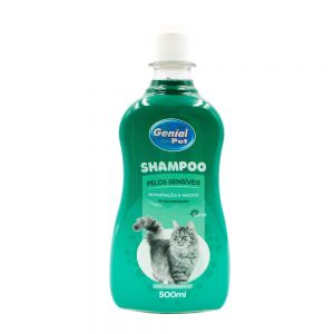 Shampoo Genial Gatos Pêlos Sensíveis (500ml)