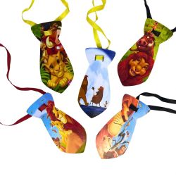 Gravatas Pet Estampadas Rei Leão P - c/ 10 uni.