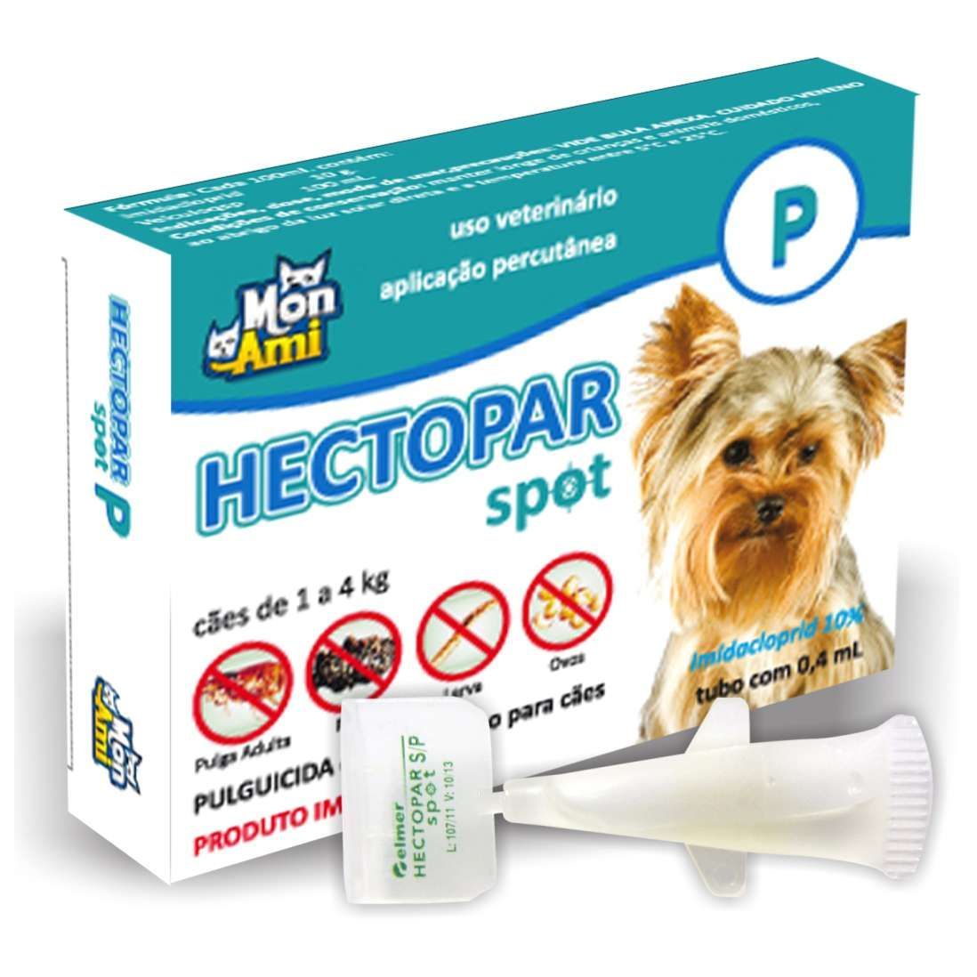 Hectopar Spot P Cães (de 1 A 4 Kg) | Antipulga