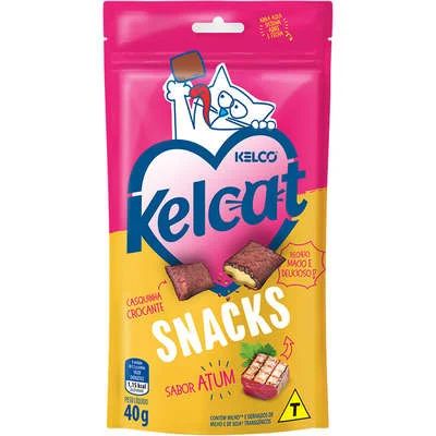 Petisco Kelcat Snacks sabor Atum 40g - p/ Gato