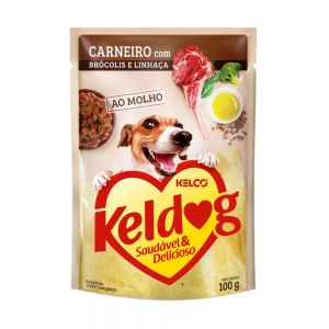 Ração Úmida Keldog para Cães sabor Carneiro, Brócolis e Linhaça 100g