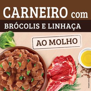 Ração Úmida Keldog para Cães sabor Carneiro, Brócolis e Linhaça 100g