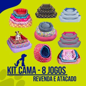 Kit Caminha para Cães, 8 jogos de Camas, Caminhas para Gatos, Revenda e Atacado, Estampas Sortidas