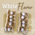 Laço Pet Luxo White Flowers - 10 unidades
