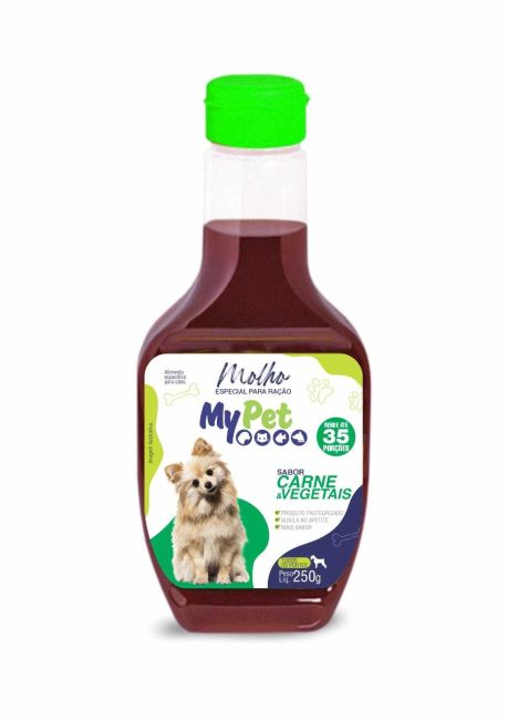 Molho para Ração de Cachorros My Pet Sabor Carne e Vegetais 250g