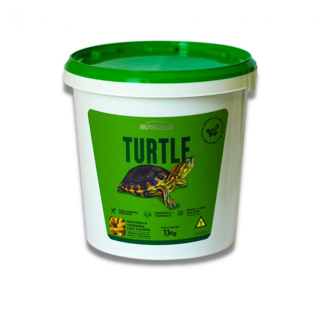 Ração Nutricon Turtle 1,1Kg - Balde