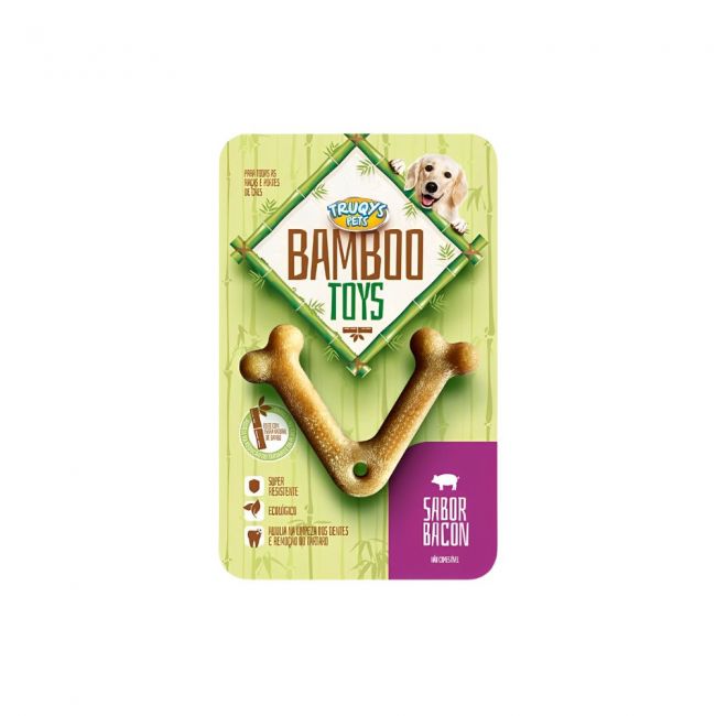 Osso Bamboo V Peq. - p/ Cães