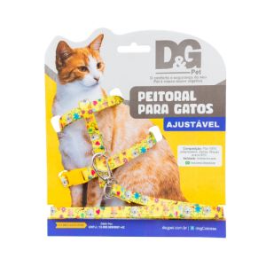 Peitoral para Gato, Passeio e Viagens, Peitoral Seda