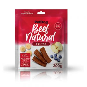 Petisco Pet Dog Beef Natural Frutas 300g