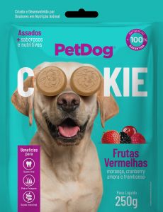 Pet Dog Cookie Frutas Vermelhas 250g - p/ Cães