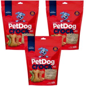 Biscoito para Cachorro Pet Dog Crock Mix - 500g