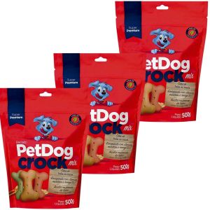 Biscoito para Cachorro Pet Dog Crock Mix - 500g