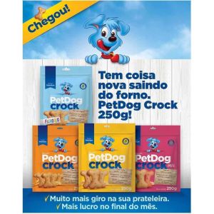 Biscoito Pet Dog Crock Mix 250g - p/ Cães