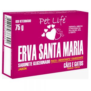 Sabonete Pet Life Erva Santa Maria (75g)