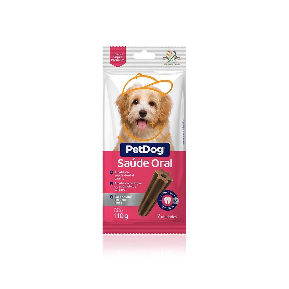 Petisco Pet Dog Saúde Oral Cães Raças Pequenas - 110g