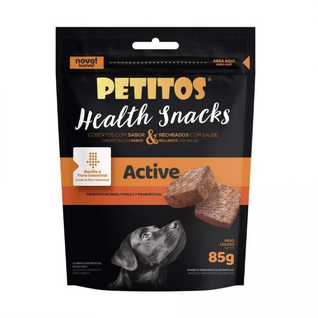 Petitos Health Snack Active 85g - Petisco Saudável p/ Cães