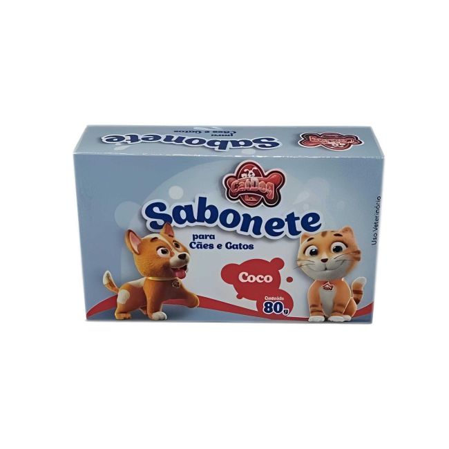 Sabonete Coco para Gatos e Cães Catdog com Base Glicerinada 80g