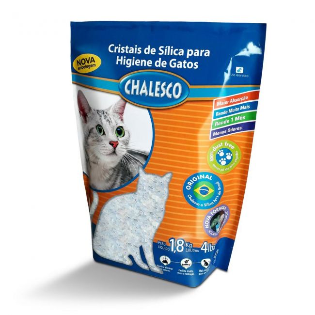 Silica Chalesco 1,8 Kg - p/ Gatos