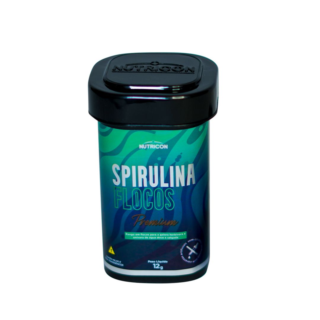 Ração Nutricon Spirulina Flocos 12g