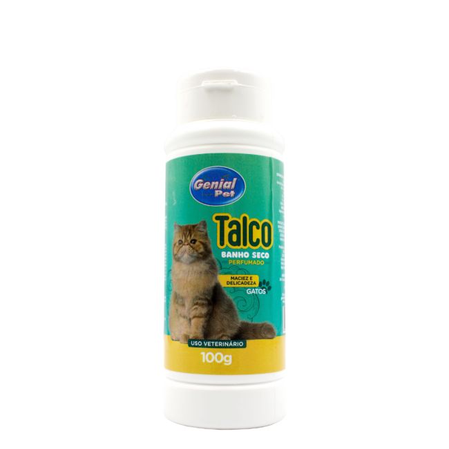 Talco Banho Seco Genial Gatos 100g