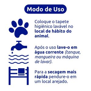 Tapete Higiênico Lavavel Pet Wash New G - p/ Cães