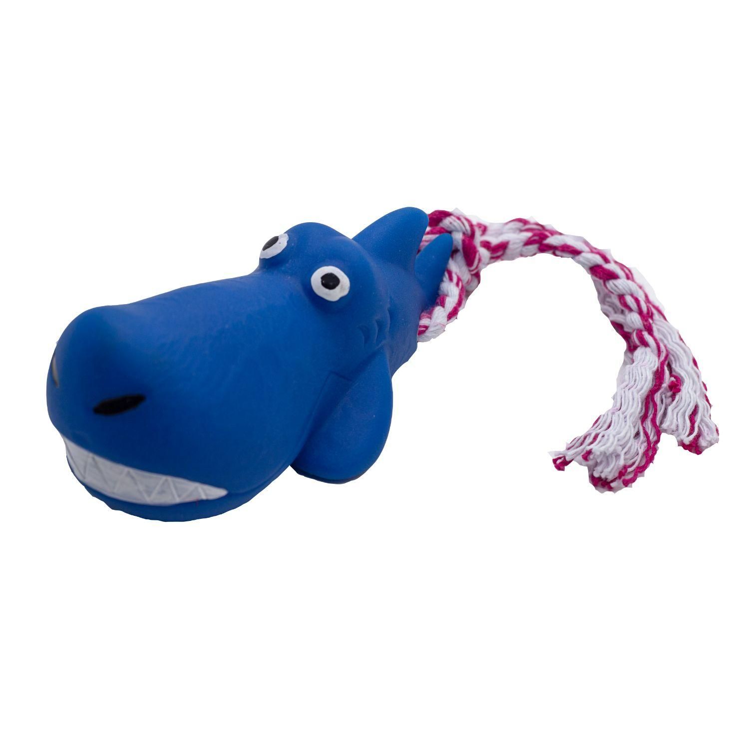 Brinquedo Pet Tubarão Pequeno com Corda - para Cachorro